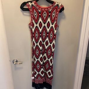 Sleeveless midi sweater dress